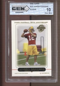 2005 Aaron Rodgers Topps #431 Gem Mint 10 RC Rookie Packers Steelers - Picture 1 of 2