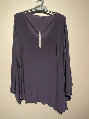 Eve Hunter Top HS0753, Berry Colour, Size 22, Long Sleeve, Polyester/Jersey. - image 1 of 3