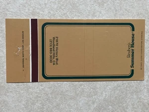 X274 Vintage Matchbook Cover Reubens Summer House Woodland Hills California CA - Picture 1 of 2
