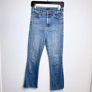 Mother The Hustler Ankle Fray Jeans in Big Sky Size 27 Medium Wash - Picture 1 of 10