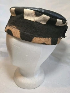 Traditionelle Schlammtuch und Leder Kufi Cap Mütze - Bild 1 von 14