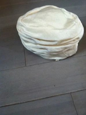 Vintage Pleated Pill Box Woman's Dress Hat - Image 1 of 4