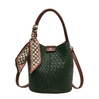 Bolsa de mão feminina de couro bolsa tote feminina balde de ombro bolsa de moda feminina - Imagem 1 de 4