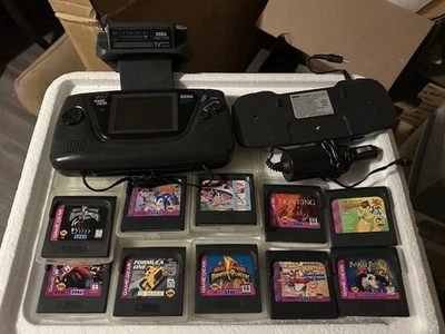 Sega Game Gear (not Working) - 10 Games, Power pack, Car plugin and TV Tuner - Image 1 of 4