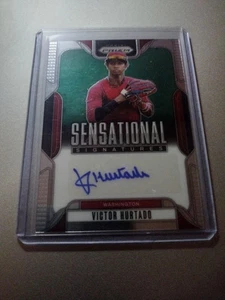 Panini Prizm Sensational Signatures 2025 Victor Hurtado #SS-VH OF Nationals - Imagen 1 de 2