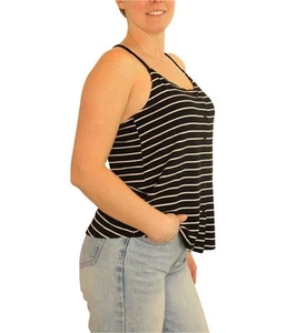 P.J. Salvage Womens Striped Pajama Sleep Cami Tank Top - Picture 1 of 7