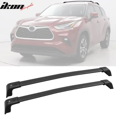 Fits 20-25 Toyota Highlander Aluminum Roof Rack Rail Luggage Carrier Cross Bars — 第 1/4 张图片