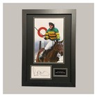 Hand Signed ap mccoy Autograph Display + Coa Horse Racing