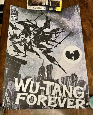 WU-TANG CLAN FOREVER POSTER NYC MSG SIGNED SANFORD GREENE 7/16/25 117/155 - Image 1 of 3