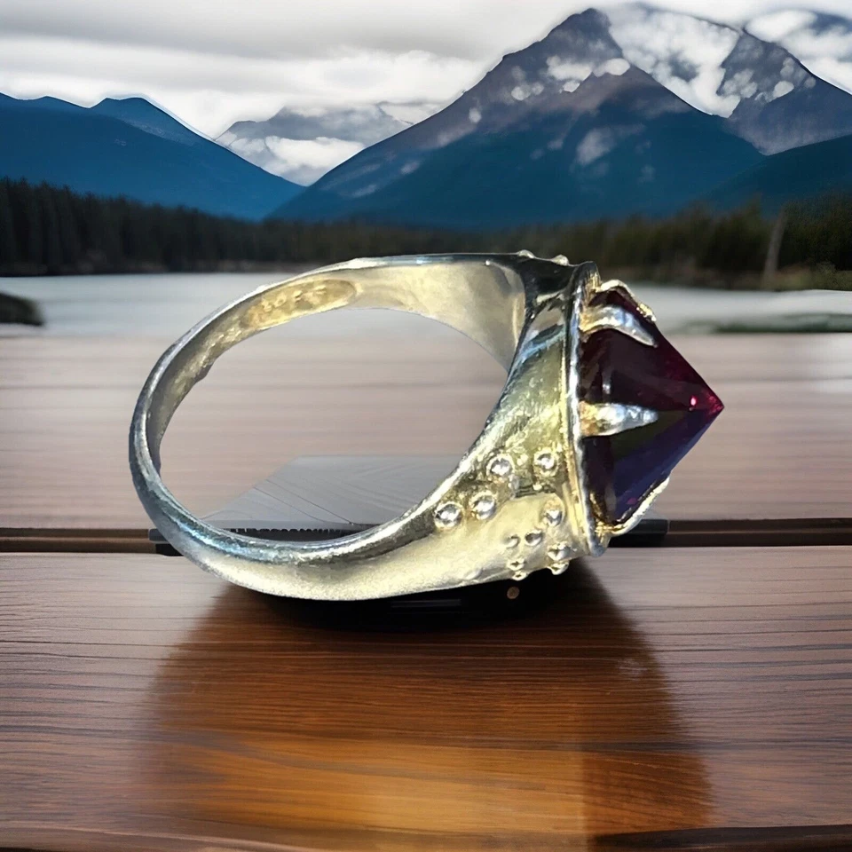 Genuine Ruby Ring , Rings Of Power Narya, Gold Ring, Ring Of Fire, Size 11,12 Ct Foto 1 de 1