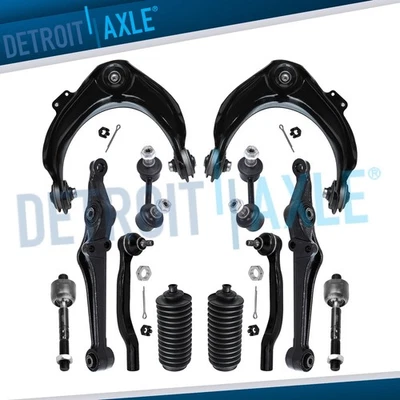 Brazos de control inferiores delanteros de 12 piezas barras estabilizadoras barras de amarre para Honda Accord CL 1998-2002 Foto 1 de 4