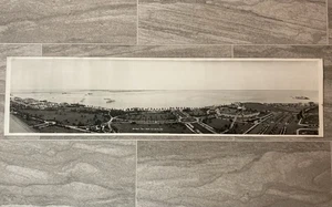 ORIGINAL 1929 MIAMI FLORIDA BAY FRONT PARK PANORAMIC YARD LONG PHOTOGRAPH 32”x8” - Picture 1 of 6