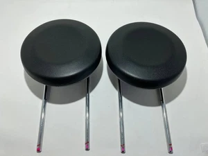 2012 - 2019 FIAT 500 Rear Seat Headrest Both Pair Set of 2 Black OEM Original - Bild 1 von 7