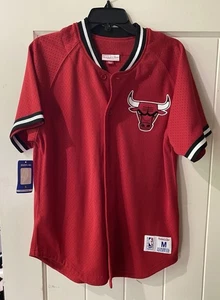 Chicago Bulls Mitchell & Ness NBA Pro Mesh RED Jersey MEDIUM NWT NEW ATL - Picture 1 of 7
