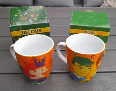 Jacobs Krönung Sammeltassen Ritzenhoff Kaffee Edition Nr. 5 / Nr. 11 im Set Neu  - Bild 1 von 4