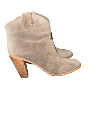 Womens JOIE Grey Suede Short Ankle Boots Shoes Size 40 - Image 1 of 4