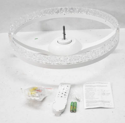 Ceiling Fan LED Light Replacement Crystal Chandelier Remote Controlled READ - Image 1 of 4