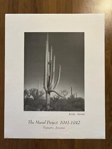 Ansel Adams THE MURAL PROJECT 1941 - 1942 SAGUARO ARIZONA Photo Print Poster - Picture 1 of 1