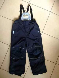 TCM Tchibo Schneehose Junge 110 116 blau gefüttert Latzhose Skihose Regenhose - Bild 1 von 2