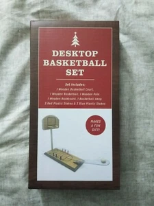New Best Brands Wooden Desktop Basketball Game set - Picture 1 of 2