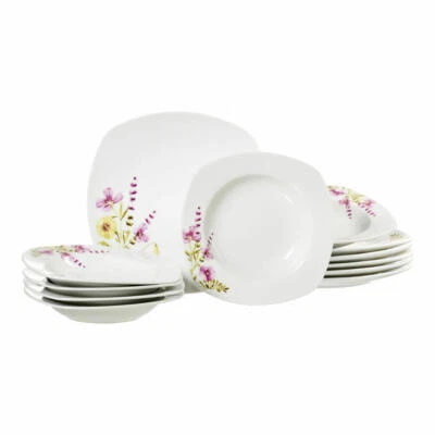 Ritzenhoff & Breker Mallow Dinner Service 12 Piece Dinnerware Set Service White - Image 1 of 4