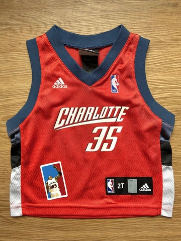 Adam Morrison RARE Vtg Charlotte Bobcats Toddler Jersey Adidas NBA Boys Size 2T Cover