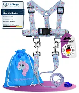 WOLKENGLÜCK® Pferdeleine für Kinder Pferdegeschirr Pferdeleine mit Führstrick - Bild 1 von 8