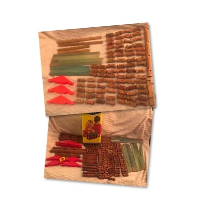 Original Building Lincoln Logs Set 3C 245 Pc. Total VINTAGE 1960s Plus Set 2c? - Image 1 of 4