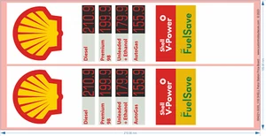 SHELL Petrol Station Price Board - 1/35 - Water Decal - Bild 1 von 2