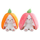 1Pcs Hide And Seek Bunnies Carrot Strawberry Bunny Pillow Plush Toy NEW