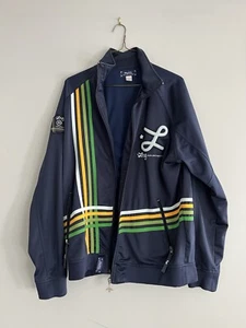LRG Roots And Equipment Vintage Jacket Windbreaker Embroidered Large L Geometric - Picture 1 of 6