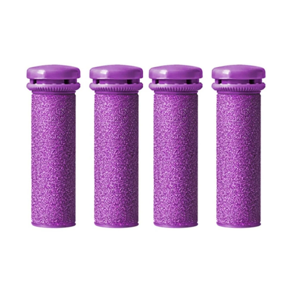 4 PK Emjoi Micro Pedi Replacement Refill Rollers Feet Callus Removal Scrub Foot
