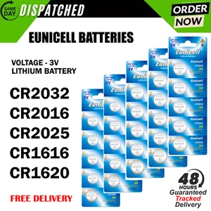 CR2032, CR2025, CR1620, CR2016, CR1616 Coin Cell Button Batteries Cell Battery - Picture 1 of 6