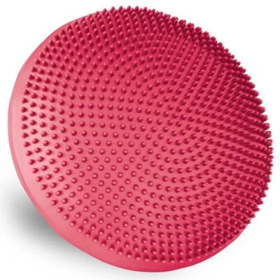MAXXIVA Ballsitzkissen rot Ø 33 cm mit Pumpe Luft-Kissen mit Noppen Fitness