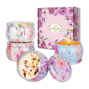 Scented Candles Gift Set, 4 Pack Soy Wax Aromatherapy Candles for Home Scente... - Picture 1 of 8