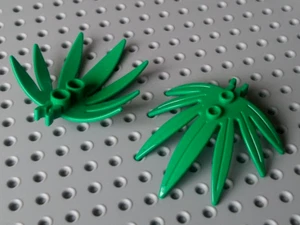 Lego Planta Hoja de Espada, 7 Hojas 6x5 con Pinza [10884 / 30239] Verde x2 - Imagen 1 de 3