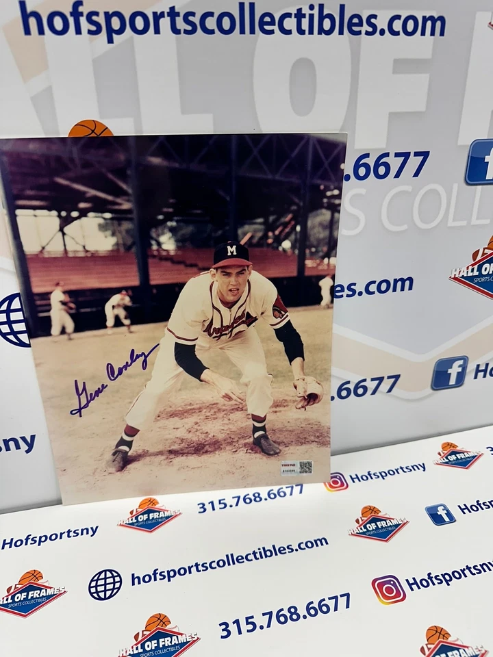 FOTO TRISTE 8X10 FIRMADA POR GENE CONLEY BRAVES Foto 1 de 1