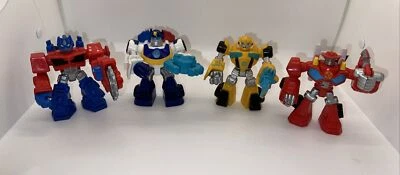Transformers Playskool Heroes Rescue Bots Lot Of 4 Optimus - Image 1 of 4