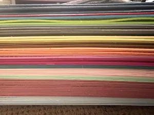 60 Plastic Canvas Sheet Lot! 25 Colors! Darice Other Brands. 10.5 x 13.5 - Picture 1 of 6