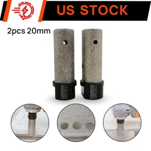 Brocas de dedo de fresado de diamante de 20 mm 2 piezas para moler azulejos porcelana hormigón 5/8-11 - Imagen 1 de 8