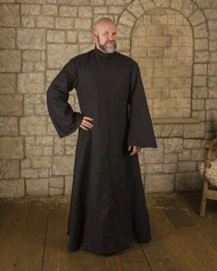 Mytholon Abraxas túnica algodón negro S Larp recreación medieval #16223 - Imagen 1 de 5