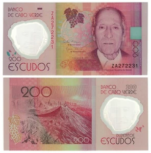 Cape/Cabo Verde 200 Escudos (05.7.2014) - Polymer/Rplcmnt ZA, p-71r, B217r UNC - Picture 1 of 3
