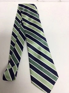 Jones New York ~Men’s 100% Silk Tie ~ Navy~Green 3.75”wide ~ - Picture 1 of 7
