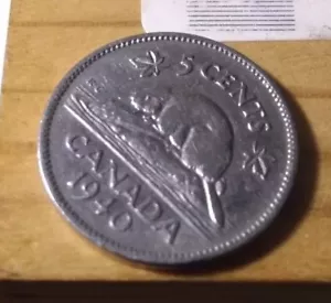 Moneda de 5 Centimos 1940 Canadá - Imagen 1 de 2