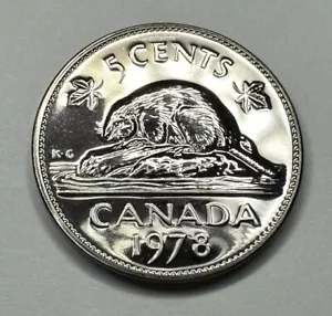 1978 Canadian 5Cent Nickel Proof-Like Coin Uncirculated. Beautiful Coin!!! - Picture 1 of 7