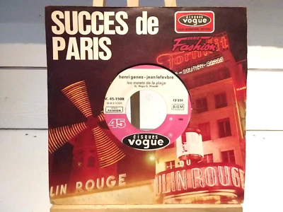 SP/ 45T SINGLE JUKE-BOX TWIST JERK HENRI GENES/ JEAN LEFEVRE "LES MINETS DE... - Photo 1/2