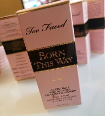 Too Faced BORN THIS WAY oil free Medium-to-Full Coverage Foundation 1 oz CHOOSE - Image 1 of 2