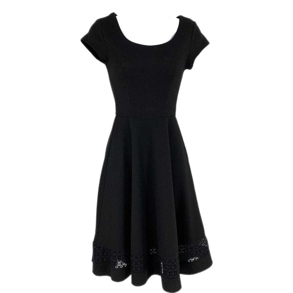 Modcloth Black Flare Mini Dress  - Image 1 of 4