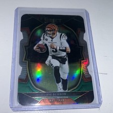Joe Burrow - 2022 Panini Select - Concourse Black and Green Prizm Die-Cut #70