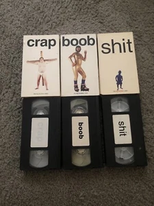 Big Brother VHS Sh*t Boob Crap Jackass Bam Skateboard 3 x bandes vidéo RARE - Photo 1/4